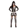 Skelett Kostüm Skeletta für Damen