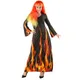 Halloween-Kostüm Feuerzauber für Damen