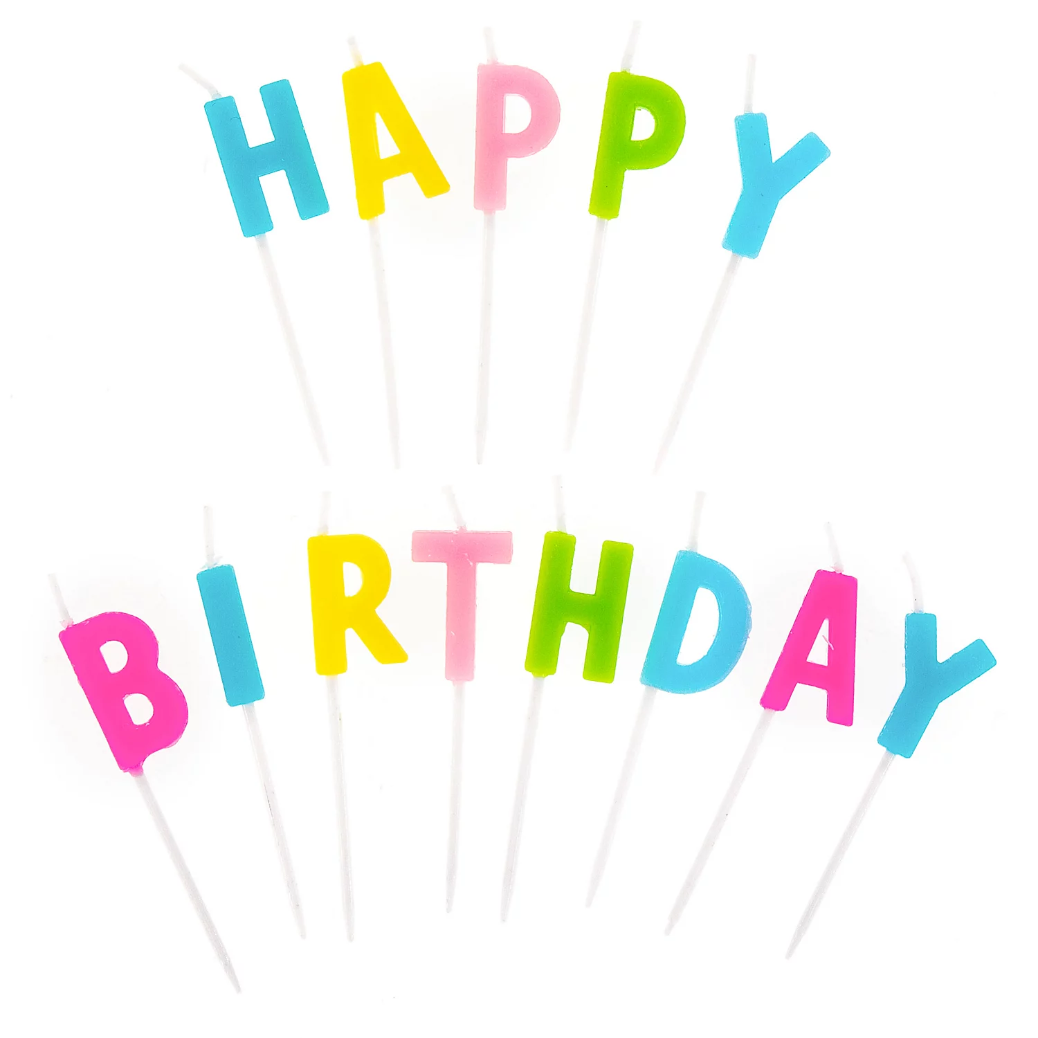 Kerzen Happy Birthday, 7 cm, 13 Stück Image