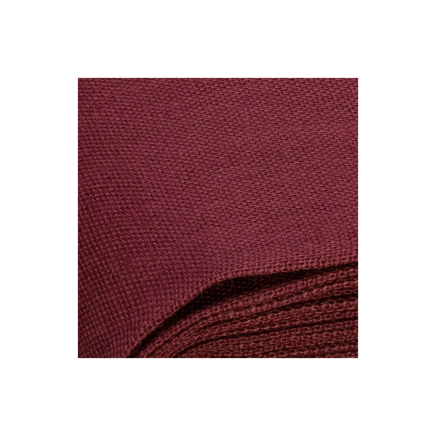 Toile de jute, bordeaux