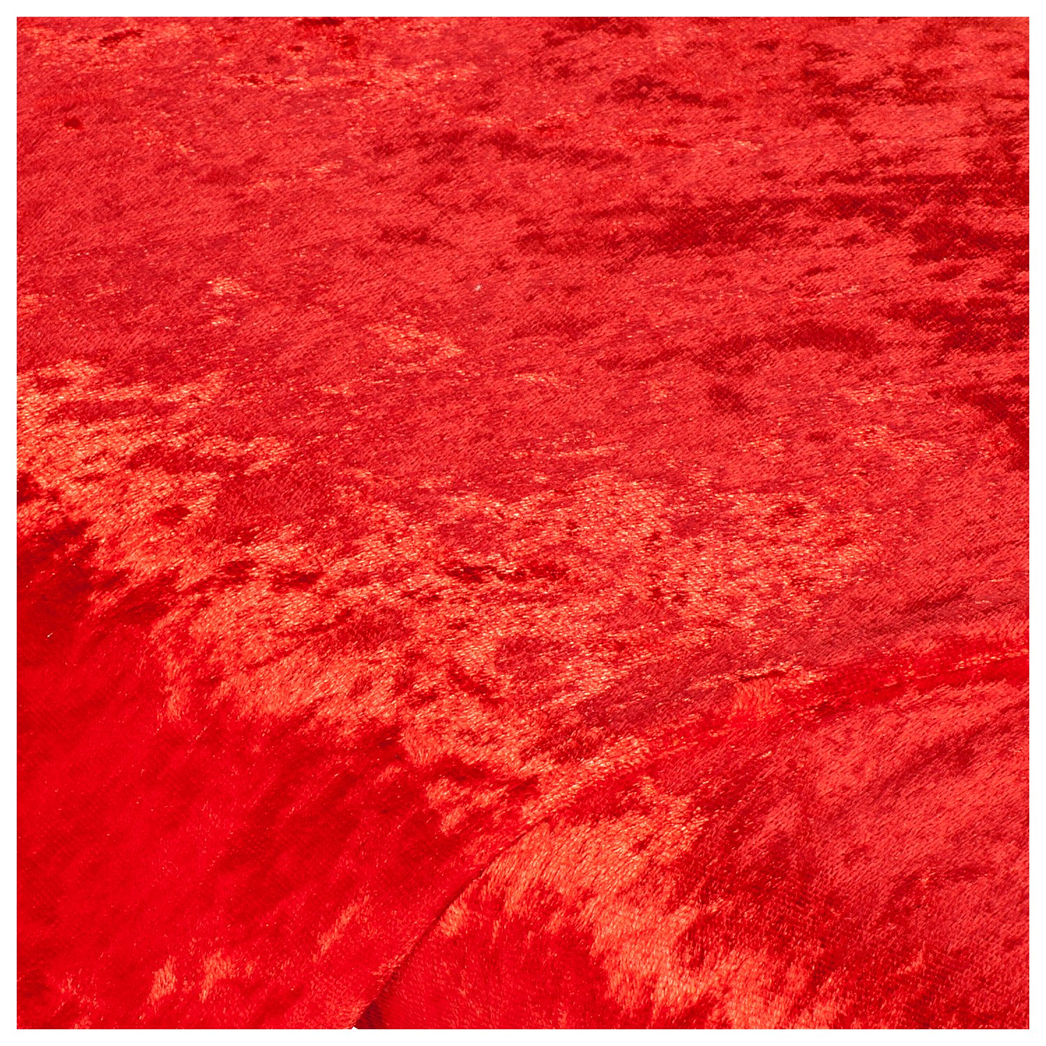 Panne de velours, rouge vif