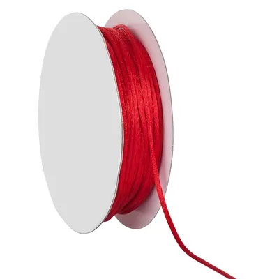 Satinkordel, rot, 2 mm, 20 m