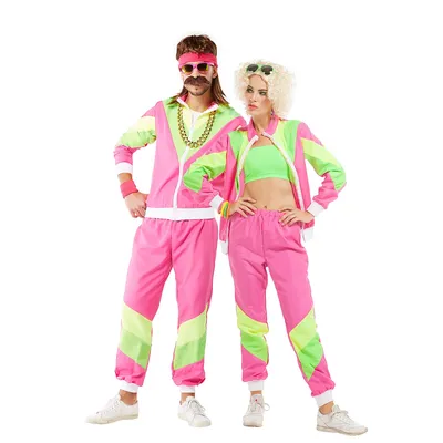 Trainingsanzug 80er Jahre unisex, pink