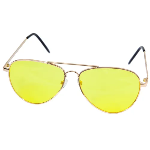 Pilotenbrille, gelb/gold