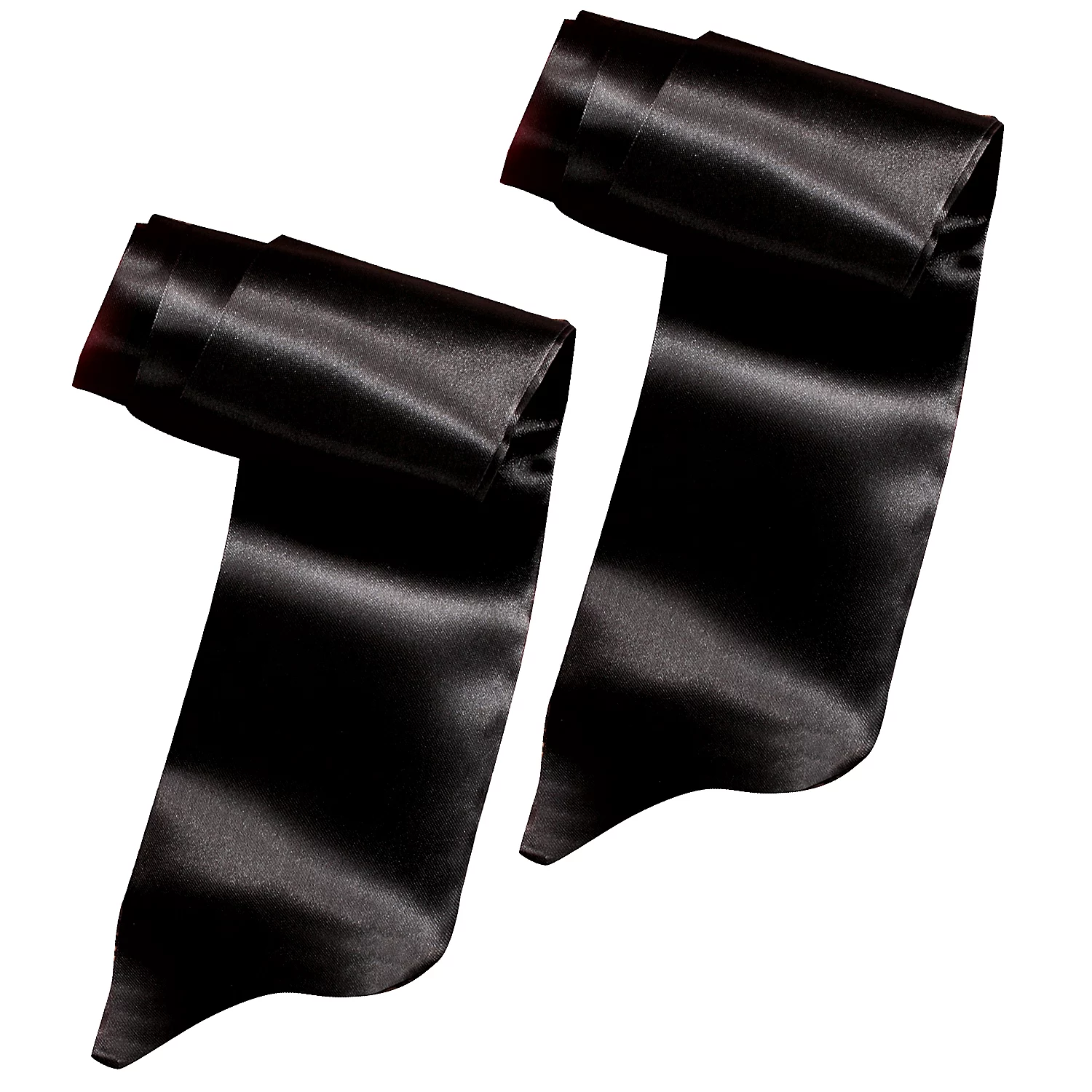 Satinbänder, schwarz, 2 Stück Image