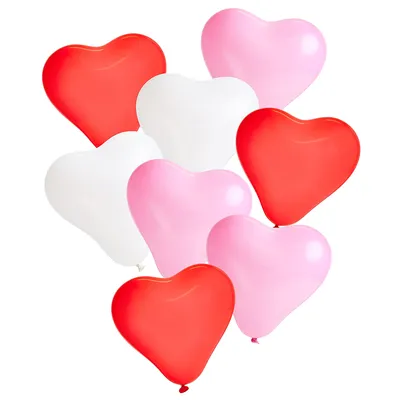 Luftballon Herzchen, 25 cm Ø, 8 Stück Image