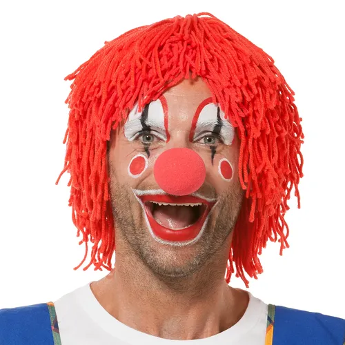 Perruque de clown, rouge