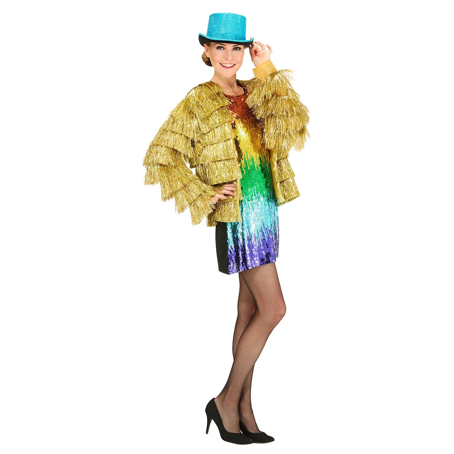 Paillettenkleid New Years's Eve, schwarz/bunt Image
