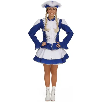 Gardekostüm für Damen, blau/weiß Image