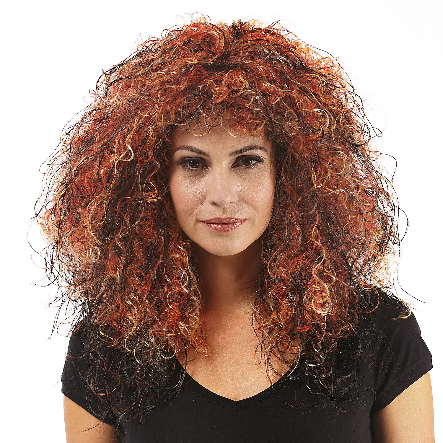 Lockenperücke Hexe, orange Image