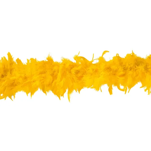 Boa de plumes, jaune, 90 g, 1,80 m