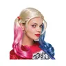 "DC Comics Perruque ""Harley Quinn"", blond/rose/bleu"