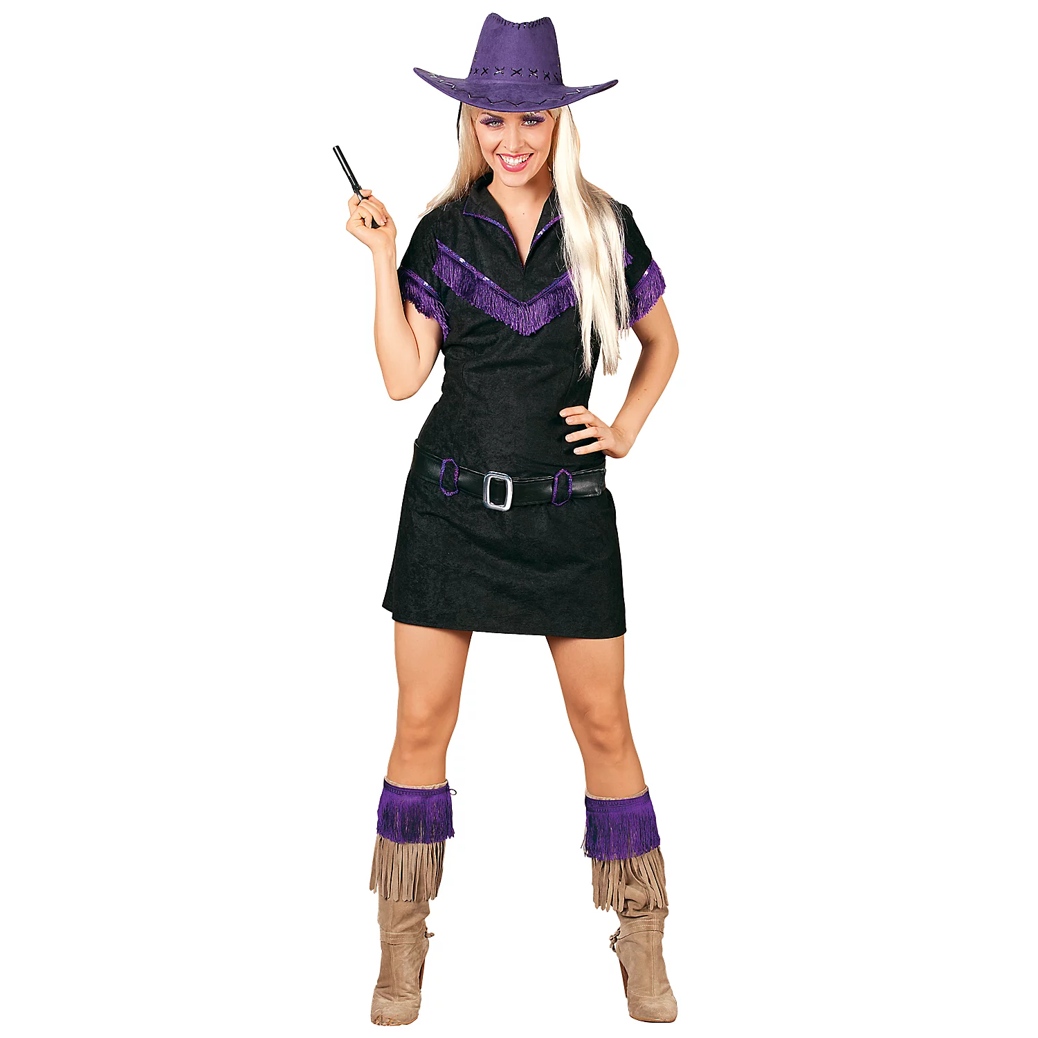 Faschingskostüm Cowgirl, lila Image