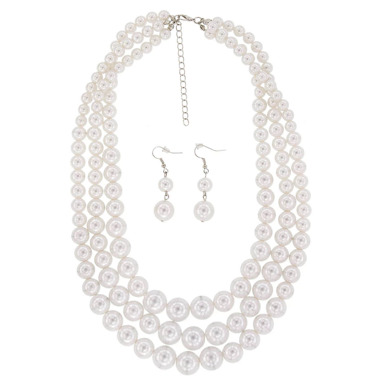 Schmuckset Perlen, 3-teilig, creme Image