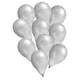 Luftballons Metallic, silber, 30 cm Ø,10 Stück