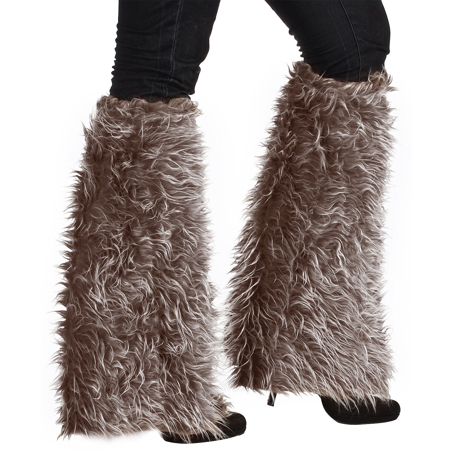 Beinstulpen Plüsch, braun Image