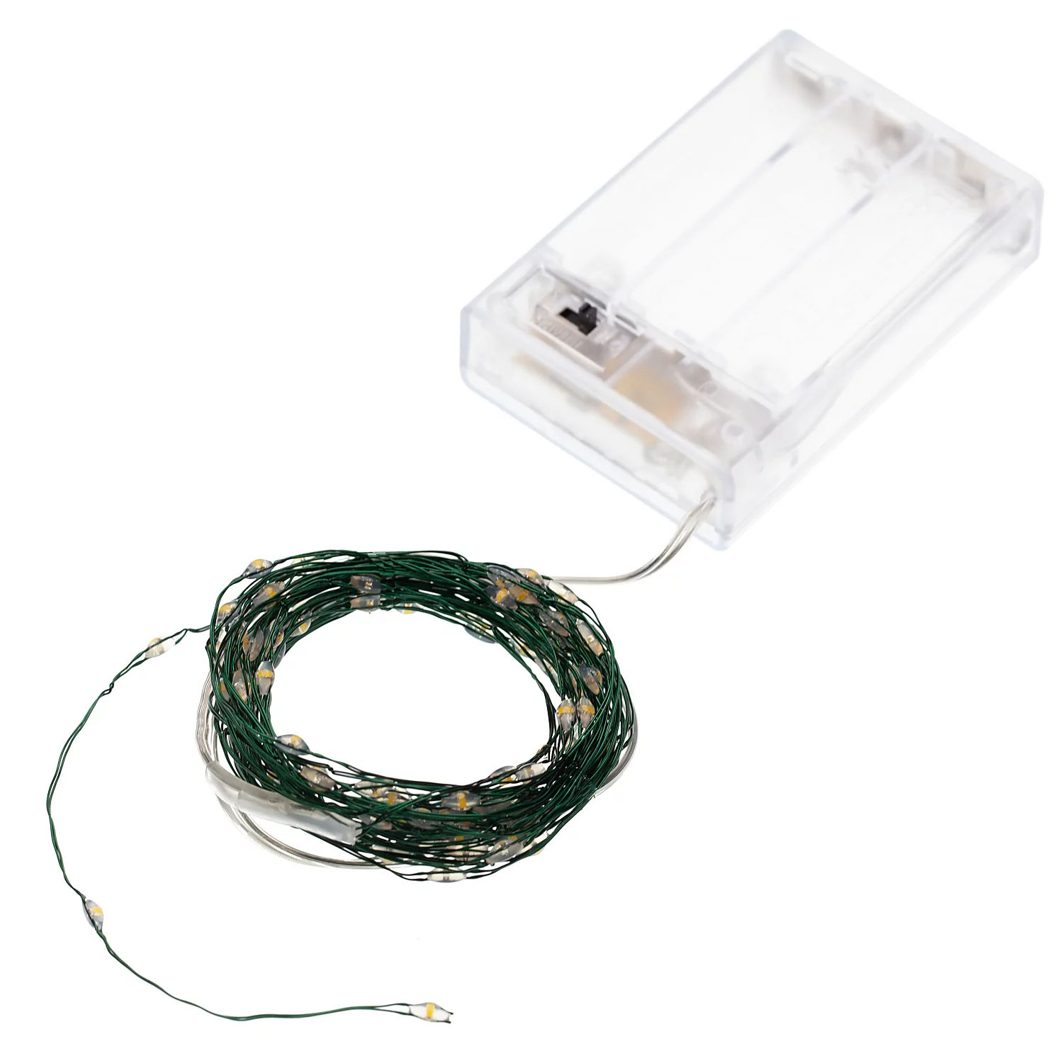 LED Micro-Lichterkette mit Batteriekasten und Timer, 100 LEDs Image