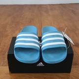 Adidas Shoes | Adidas Sandals Women Size 7 But Fits Like An 8 | Color: Blue/White | Size: 7