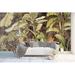 GK Wall Design Banana Leaves Wall Mural Vinyl in White/Brown | 187" W x 106" L | Wayfair GKWP000155W187H106_V