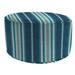 Winston Porter 24" Round Outdoor Pouf Ottoman w/ Welt in Blue/Gray | 13.5 H x 24 W x 24 D in | Wayfair 3B8898F60A554C5181916BB7D3D4EA80