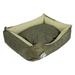 sussexhome Bolster Dog Bed Polyester in Green | 7.1 H x 14.2 W x 19.3 D in | Wayfair ODB-BRN-S