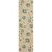 Blue 84 x 24 x 0.13 in Area Rug - Winston Porter Floral Tufted Beige Area Rug Polyester | 84 H x 24 W x 0.13 D in | Wayfair