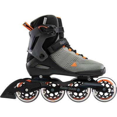 ROLLERBLADE Herren Inlineskates Herren Inline-Skates Sirio 90, Größe 45 in Grau/Schwarz/Orange