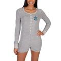 Women's Concepts Sport Gray Seattle Kraken Venture Sweater Romper