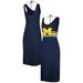 Women's G-III 4Her by Carl Banks Navy Michigan Wolverines Opening Day V-Neck Maxi Dress