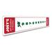 Lizton Sign Shop, Inc Christmas Countdown Aluminum Sign Aluminum in Gray/Green/Red | 4 H x 18 W x 0.04 D in | Wayfair 86-A418