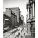 Ebern Designs Randolph Street, Historic Chicago - Wrapped Canvas Photograph Print Metal in Black/White | 40 H x 30 W x 1.5 D in | Wayfair