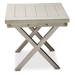 Menlo Station End Table Wood in Brown/Gray/White Michael Amini / Kathy Ireland Home Designs | 22.25 H x 24 W x 24 D in | Wayfair KI-MENP202-123