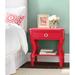Alcott Hill® Desirat 1 - Drawer Solid Wood Nightstand Wood in Red | 26 H x 24 W x 18 D in | Wayfair 56D8135C18A84B07927BDBEBA2D22A29
