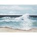 Longshore Tides 'Tide' - Painting Print Canvas in Blue/Brown/White | 18 H x 24 W x 1.5 D in | Wayfair 09AE7AA6B8504F009621BF97EFAA0E5D