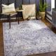 Edmonston 7'6" x 9'6" Traditional Updated Traditional Medallion Charcoal/Cream/Sage/Medium Gray Area Rug - Hauteloom