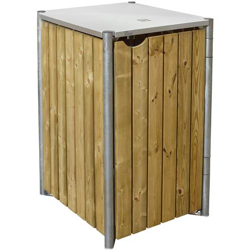 Hide Mülltonnenbox, für 1 x 120 l, natur beige Mülltonnenbox Mülltonnenboxen Garten Balkon