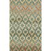 White 24 x 0.41 in Area Rug - Langley Street® Bradyn Geometric Tufted Gray/Orange Area Rug Polyester | 24 W x 0.41 D in | Wayfair