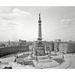 Ebern Designs Soldiers & Sailors Monument, Historic Indianapolis - Wrapped Canvas Photograph Print Canvas, in Black/White | Wayfair