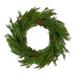 Northlight Seasonal 24" Soft Cedar Artificial Christmas Wreath w/ Pine Cones - Unlit Traditional Faux in Green | 5 H x 28 W x 28 D in | Wayfair