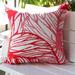 Bay Isle Home™ Munoz Outdoor Throw Pillow Polyester/Polyfill/Acrylic in Pink | 20 H x 20 W x 5 D in | Wayfair BE027AC9558E4FDC92F275609532A66E