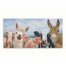La Casa »Tiergruppe« Ölbild 140x70 cm auf Leinwand