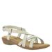 Minnetonka Sunny Slingback - Womens 6 White Sandal W