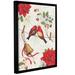 ArtWall Holiday Wings III Light Gallery Wrapped Floater-Framed Canvas in Green/Red | 18 H x 14 W x 2 D in | Wayfair 2bri020a1418f
