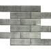 Tile Club 1.9" x 6" Glass Mosaic Subway Wall & Floor Tile Glass in Gray | 5.9 H x 1.9 W x 0.3125 D in | Wayfair WFSRA8807A