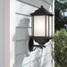 Sol 72 Outdoor™ Brookland Oxidized Bronze Outdoor Wall Lantern Aluminum/Glass/Metal in Black | 19.25 H x 8.5 W x 9.5 D in | Wayfair