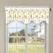 August Grove® Ornellas Floral Scalloped 60" Window Valance Polyester in Yellow | 19 H x 60 W x 2 D in | Wayfair EE33D0AB38EE4F428CC1BD15312D5F1B