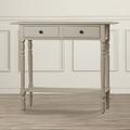 Charlton Home® Tuoi 37.8" Solid Wood Console Table Wood in Gray | 31.9 H x 37.8 W x 13 D in | Wayfair 95463C616C484C81AEB6C8713703CFC1