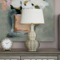 Rosdorf Park Danford 31" Table Lamp Ceramic in Gray/White | 30.75 H x 18 W x 18 D in | Wayfair 2C82F3368BC04C6482E2F796501E3033