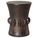 Dakota Fields Jewel Ceramic Garden Stool Ceramic in Gray/Brown | 22.5 H x 17.5 W x 17.5 D in | Wayfair 03E1CE397E46465E89090F33B66BA84E