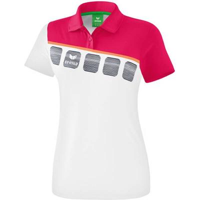 ERIMA Fußball - Teamsport Textil - Poloshirts 5-C Poloshirt Damen, Größe 46 in Weiß